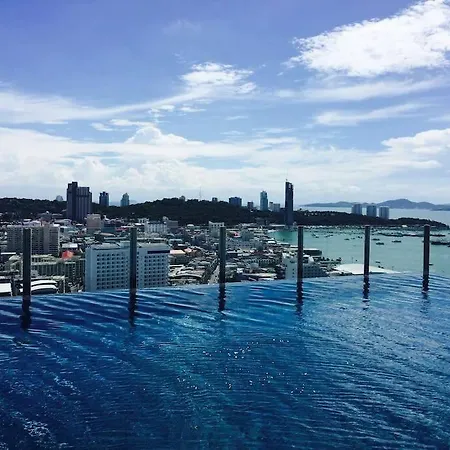 超低价网红公寓base/顶楼无边海景泳池俯瞰芭提雅海湾全景 82788 Apartment *