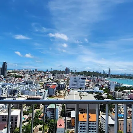 Apartment The Base Large High-rise Super Sea View Large View 26th Floor Pattaya