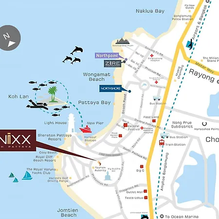 Apartment Sea View -high Floor 2 Bed Excellent Location Pattaya