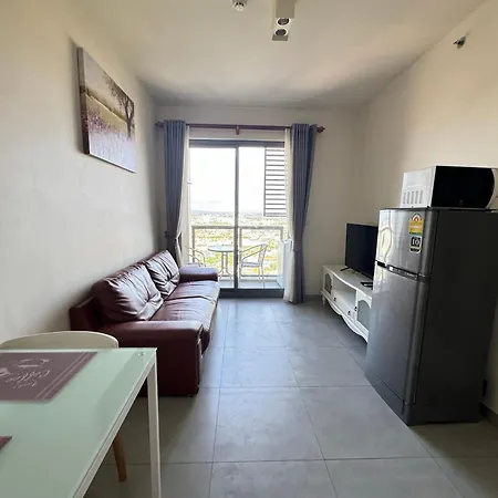 Old Driver芭提雅步行街高层侧海景宽敞一室公寓宁静花园现代泳池 Apartment Pattaya