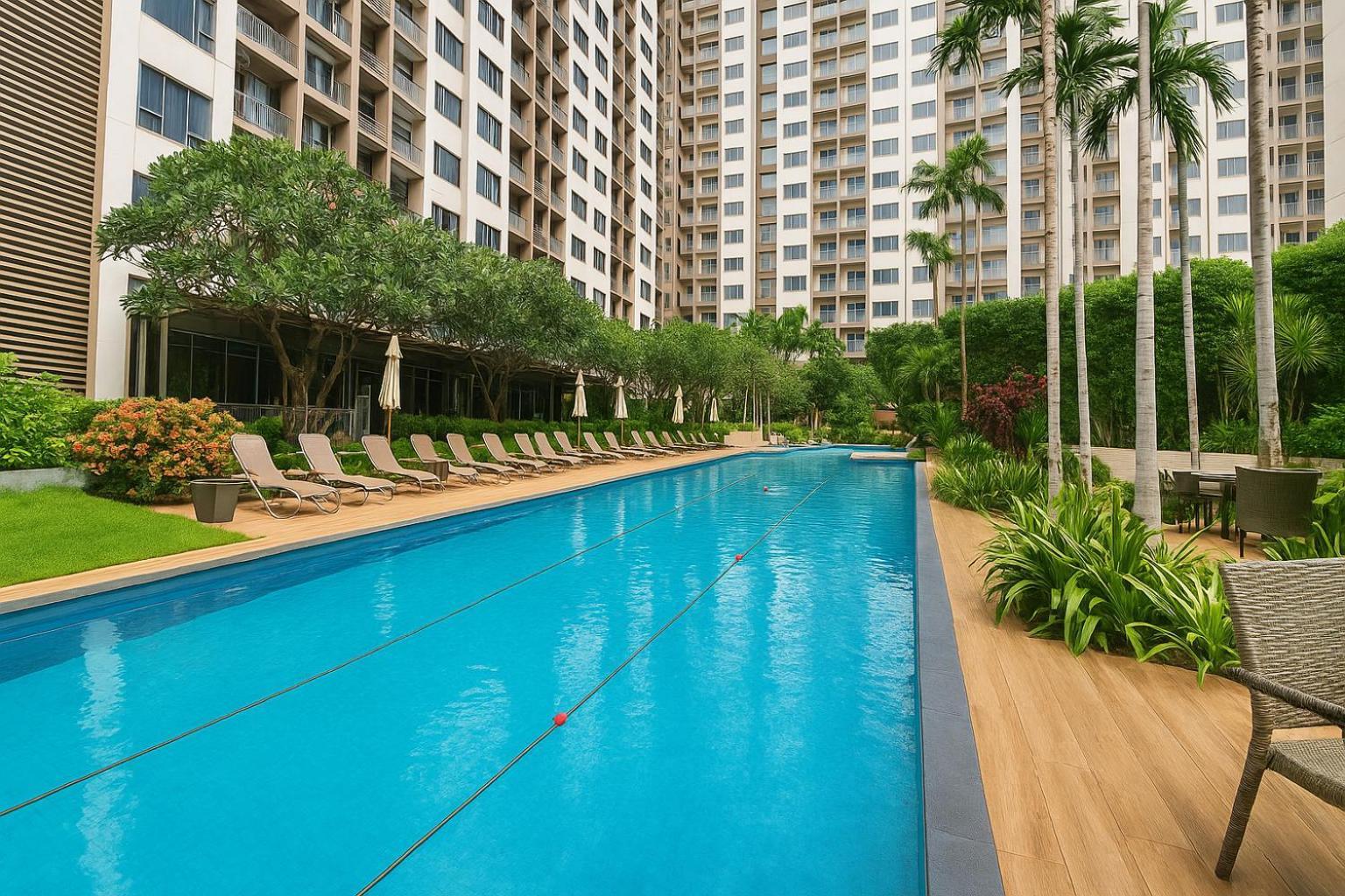 Luxury Hill Pool View Near And Walking Street In Apartment