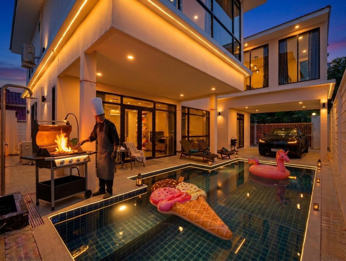 Amarin - Huge 7 Bedroom Private Pool House In Next To Walking Street Pattaya