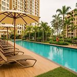 Luxury Balcony View With Open Sky And Greenery