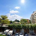 Luxury Balcony View With Open Sky And Greenery