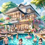 Luxury Garden Pool Near & Walking Street *
