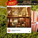 Hostel Happiness Community Wake & Bake - Rooftop Bar & Bistro