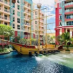 อพาร์ทเม้น Grande Caribbean One-bedroom Near Walking Street And Jomtien