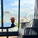 芭提雅海滩公寓预定 高层海景房 免费健身房 临近海滩 23F