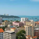 芭提雅 公寓酒店预定 市中心 高层海景家庭套房 紧邻海滩步行街 16f *