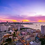 芭提雅海滩公寓预定 高层海景房 免费健身房 临近海滩 23f อพาร์ทเม้น Pattaya