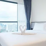 อพาร์ทเม้น 芭提雅 公寓酒店预定 市中心 高层海景家庭套房 紧邻海滩步行街 16f