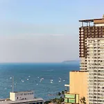 芭提雅 市中心 海景酒店公寓预订 无边泳池 海滩 日光浴 健身房21f *