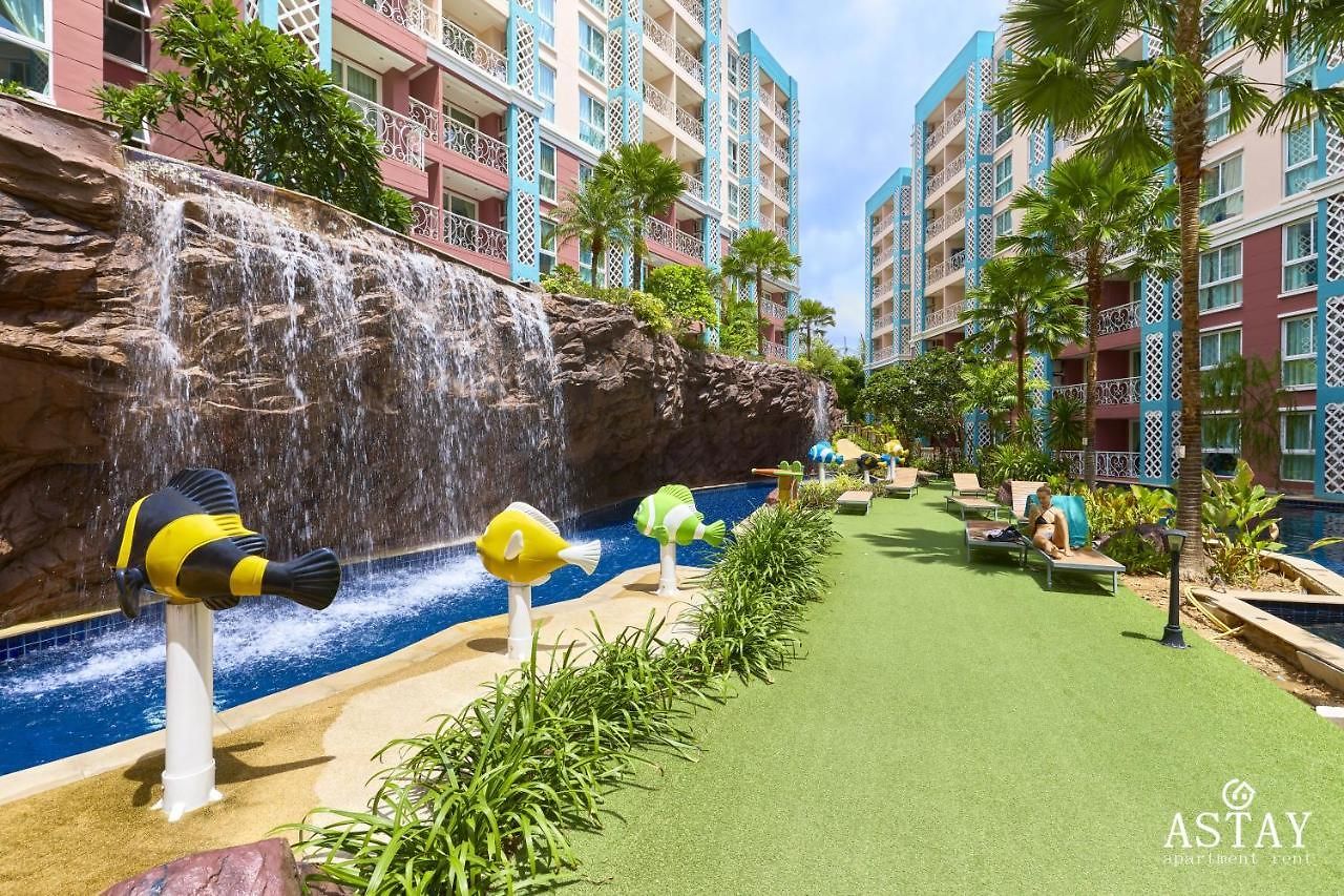 อพาร์ทเม้น Grande Carribean Sea View&park View Comfortable 1 Bedroom For 3 Person With Washing Machine , Kitchen And Utensils For The Cooking *