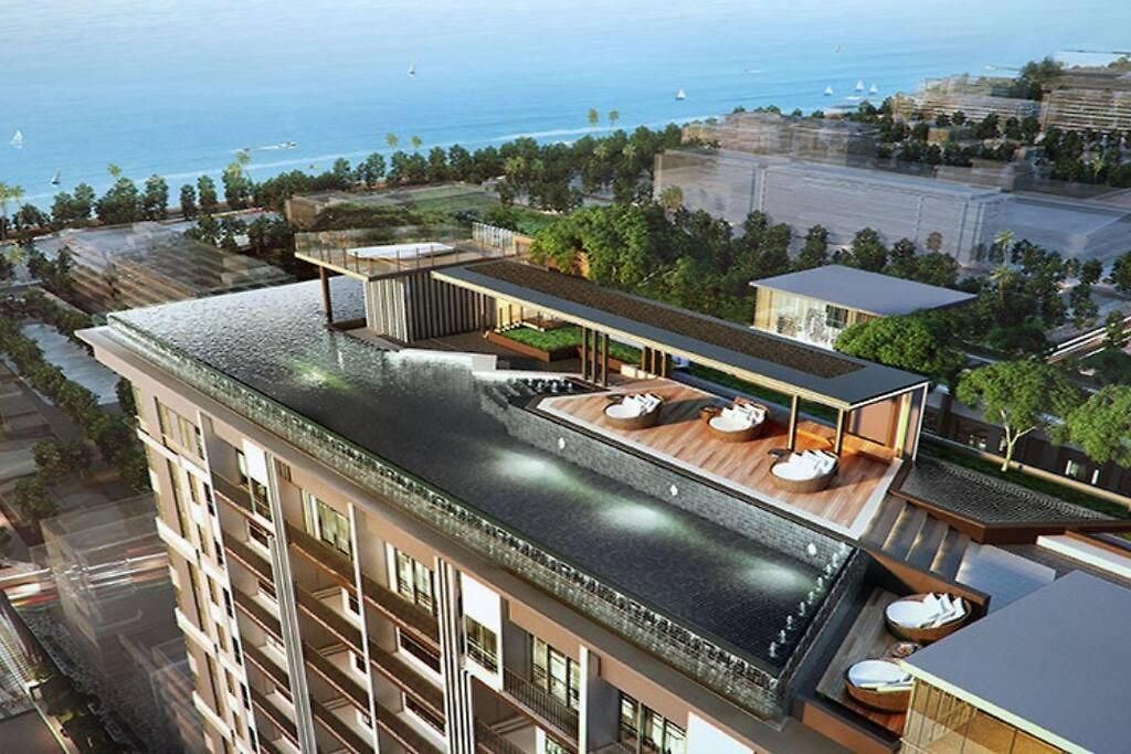 The Base Center Of Rooftop Swimming Pool