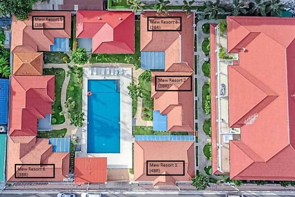 วิลล่า 3-2br Huge Pool, Bbq, 300m-beach, 8 Mins To Walking Street Pattaya