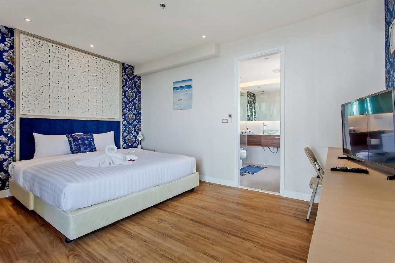 อพาร์ทเม้น Pattaya Jomtien Apartments L Guest Friendly L Waterpark Gym Sauna Jacuzzi