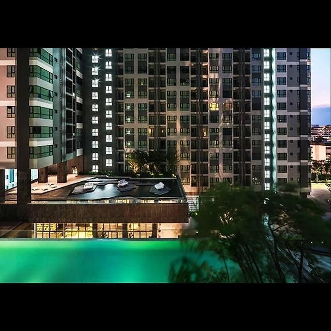 Apartment 海景2居室芭堤雅市区the Base网红无边泳池紧邻中央商场