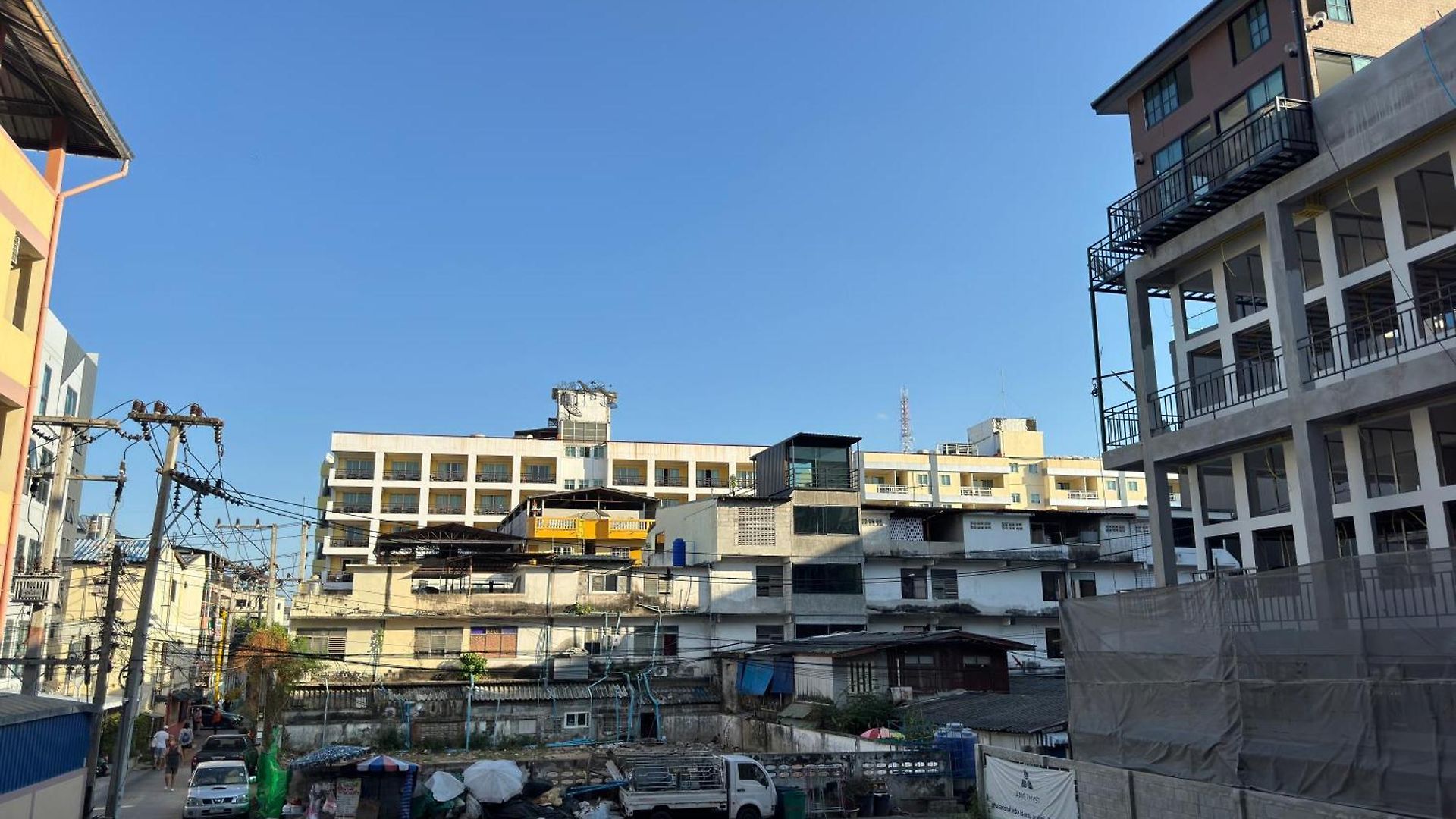芭堤雅市中心 Grand Avenue 一卧室城景 酒吧街 高速互联网智能电视 อพาร์ทเม้น