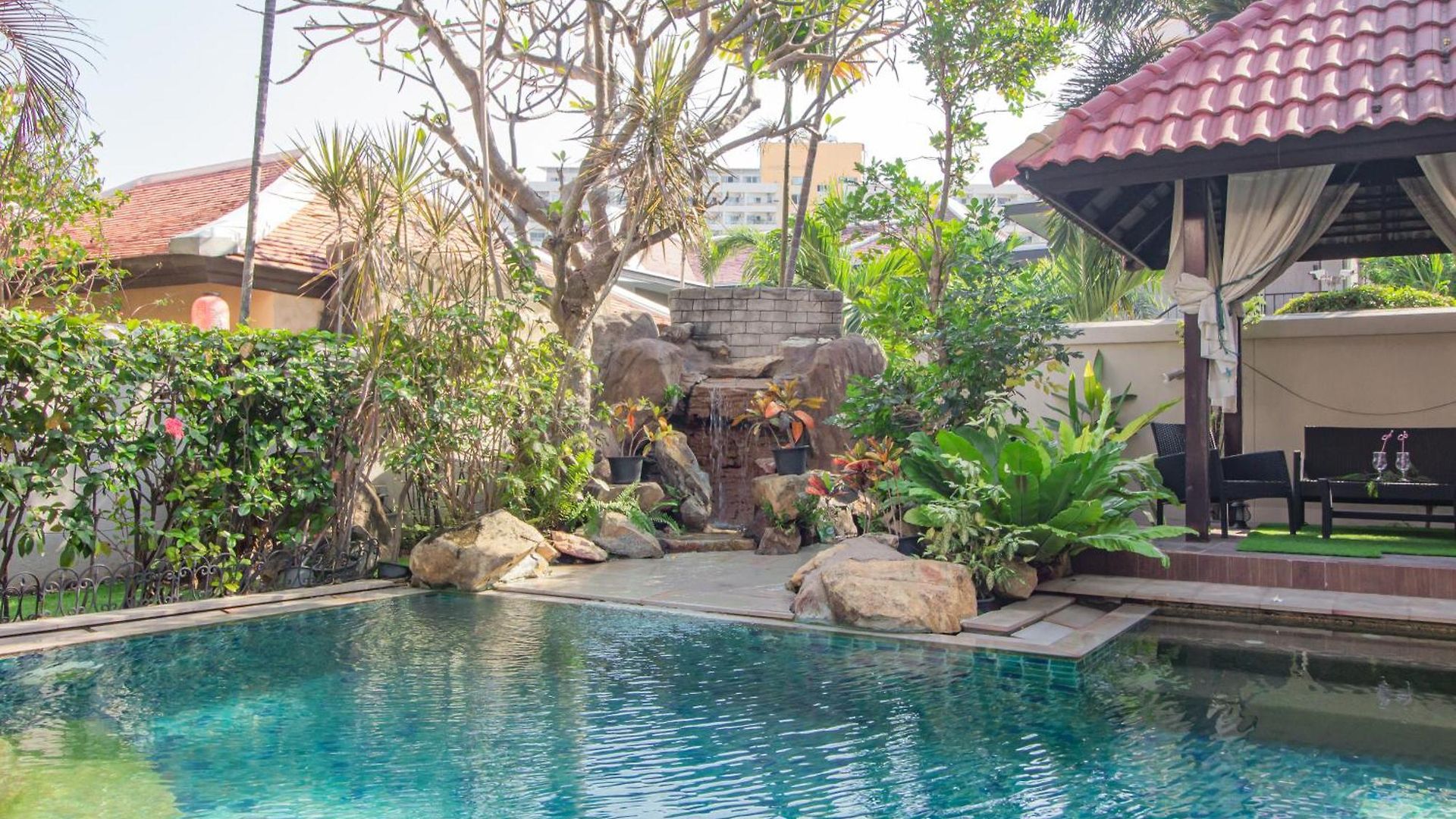 3br Bali Style Privatepool Near Main Road Large Pool Villa Pattaya