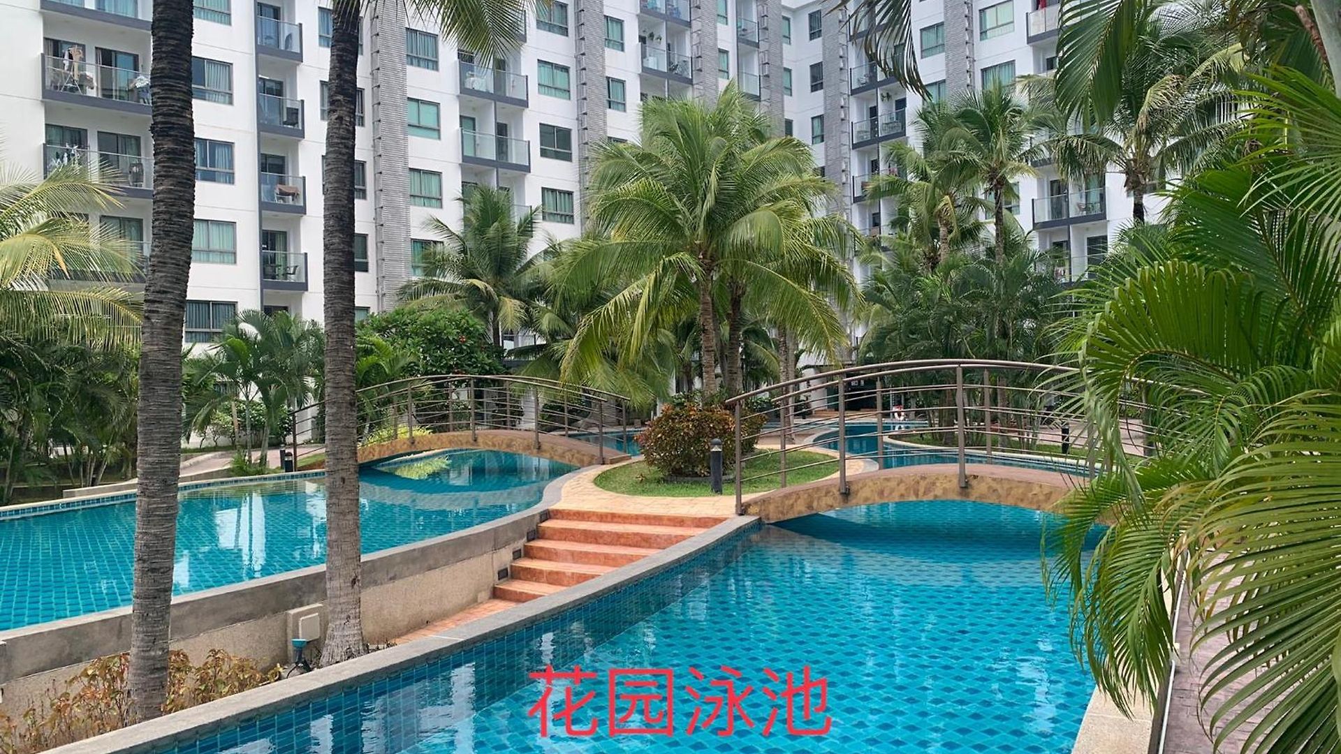 豪华两房两卫2 Bedrooms 2 Bathrooms 泳池公寓arcadia 靠近步行街 生活便利 Pattaya