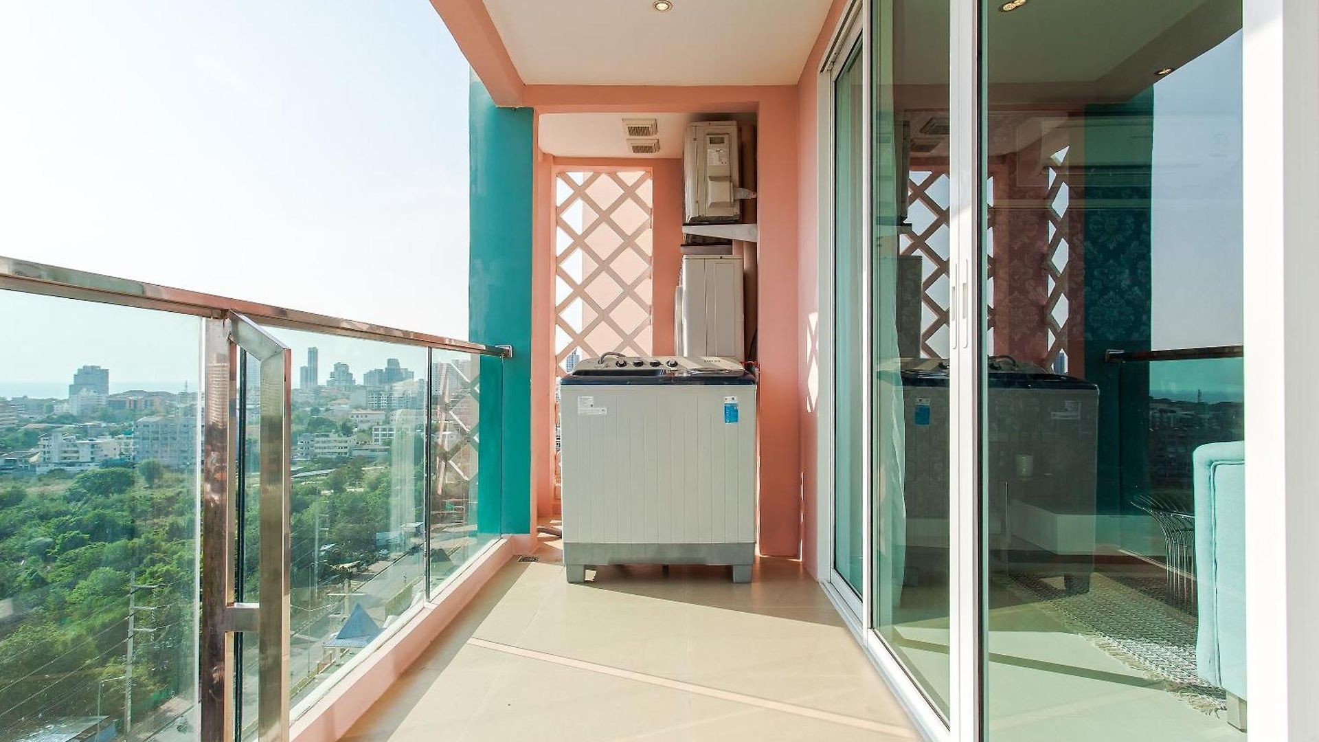 อพาร์ทเม้น Fresh Vibe Sea View Or Pool Access Jomtien Pattaya
