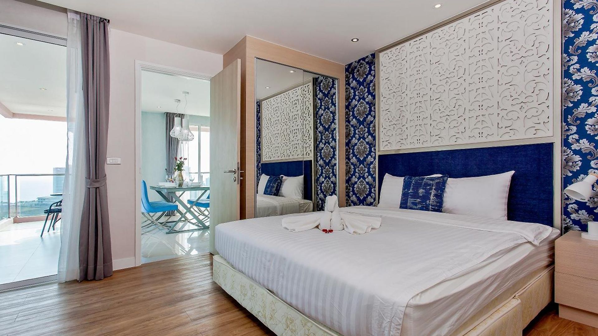 อพาร์ทเม้น Pattaya Jomtien Apartments L Guest Friendly L Waterpark Gym Sauna Jacuzzi