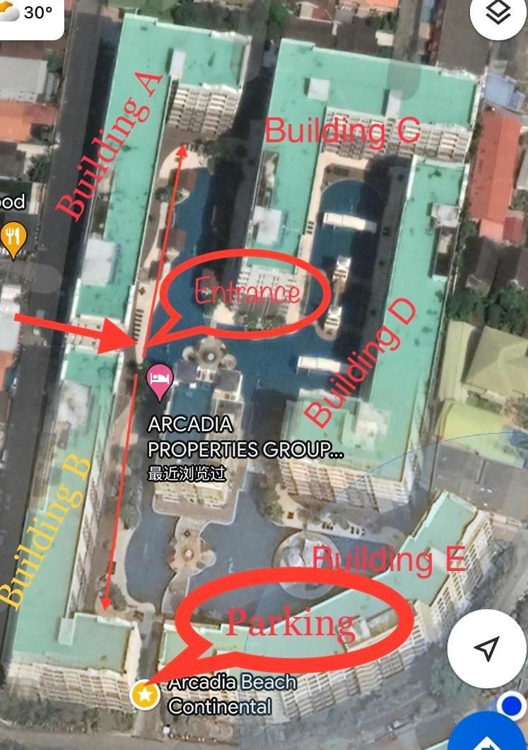 Arcadia 网红水系公寓一房 View 专业的健身房 桑拿 中心位置 交通便利 Smart Tv Wifi อพาร์ทเม้น Pattaya