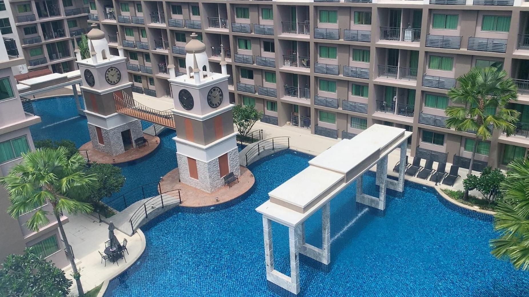 Arcadia 网红水系公寓一房 View 专业的健身房 桑拿 中心位置 交通便利 Smart Tv Wifi Pattaya