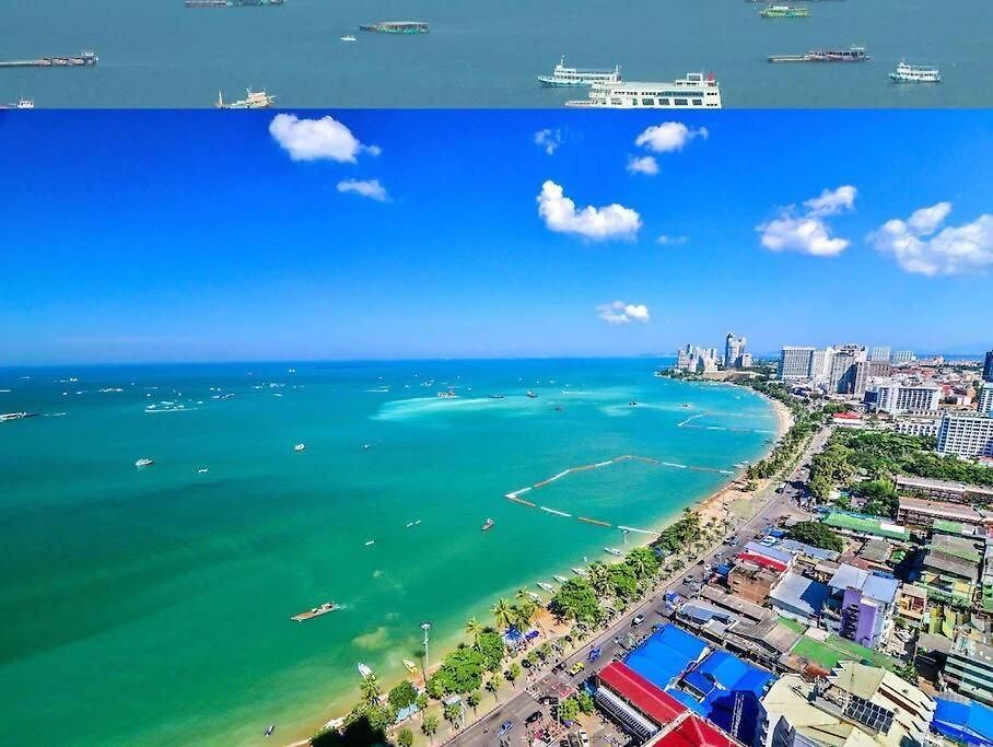 Sea View Spacious Near Walking Street อพาร์ทเม้น *
