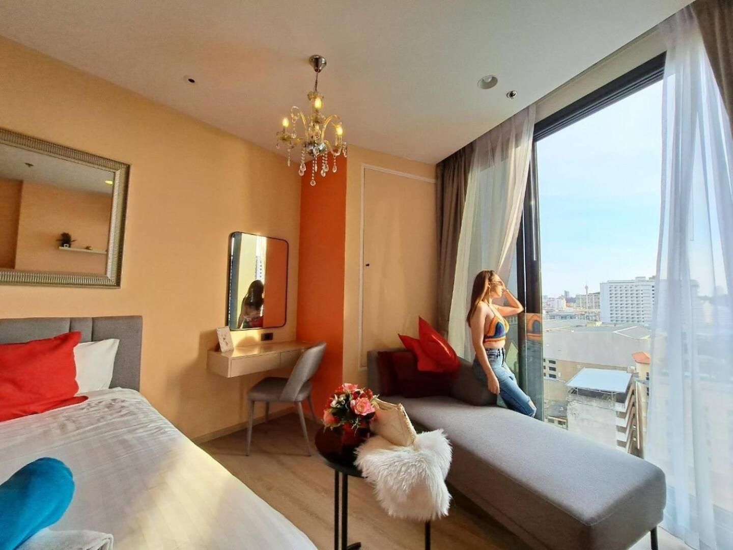 อพาร์ทเม้น Downtown Chic Rooftop Pool #es20612 Pattaya