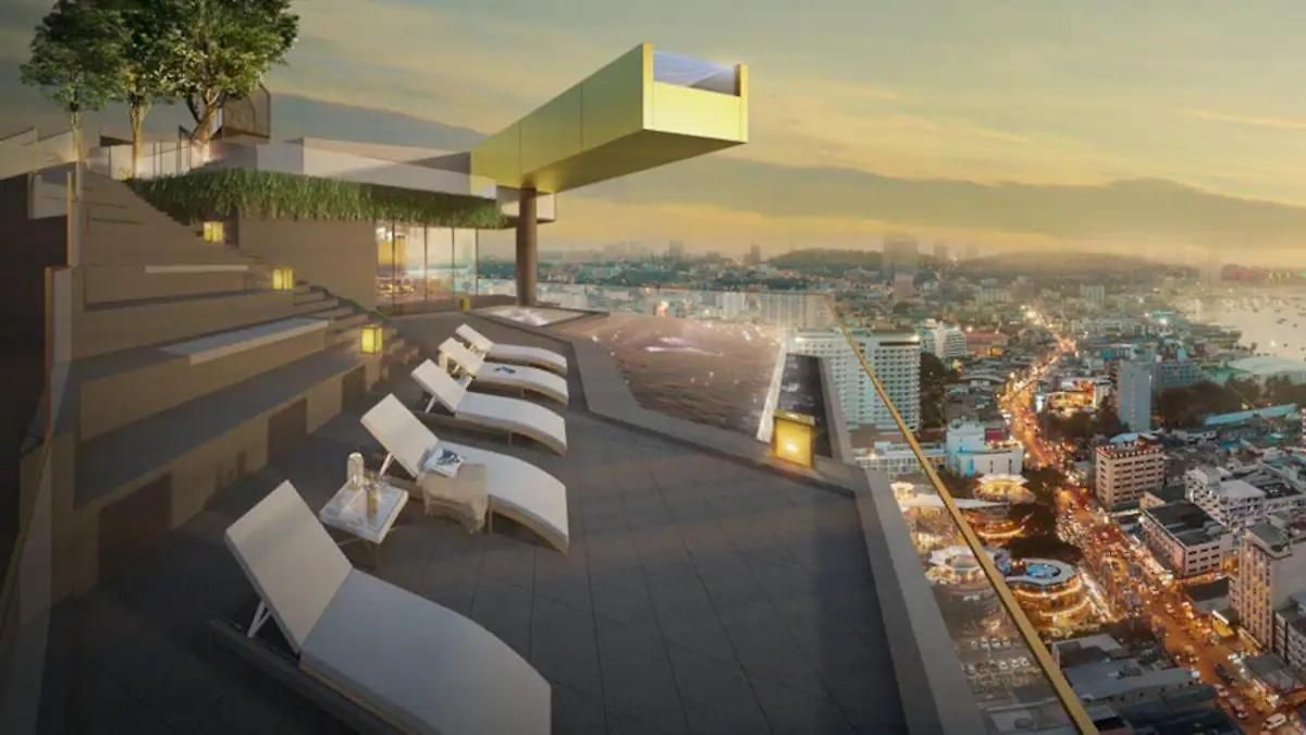 Downtown Chic Seaview #es40021 อพาร์ทเม้น Pattaya