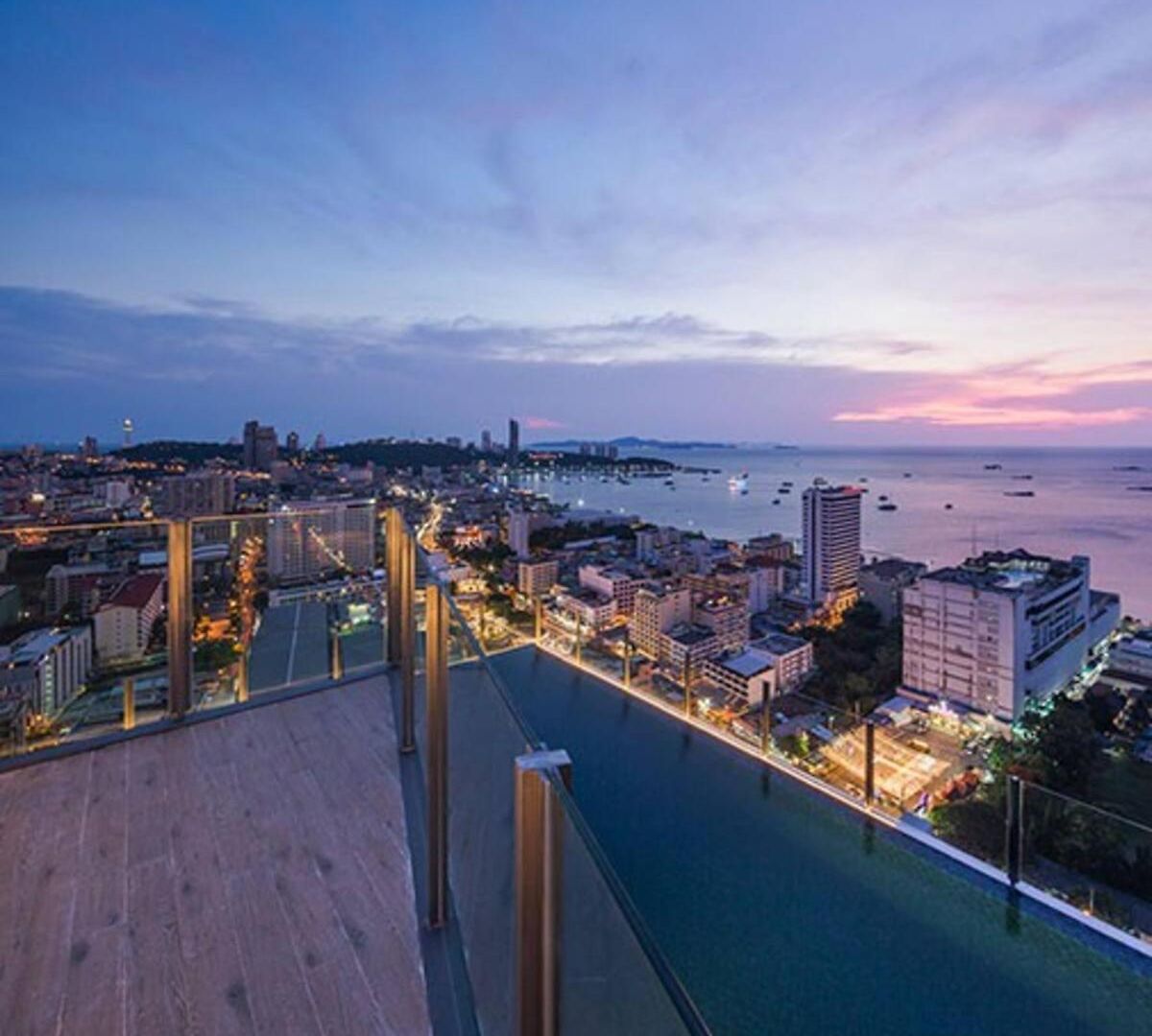 Downtown Ocean View Lux Big Balcony #tb10552 Pattaya