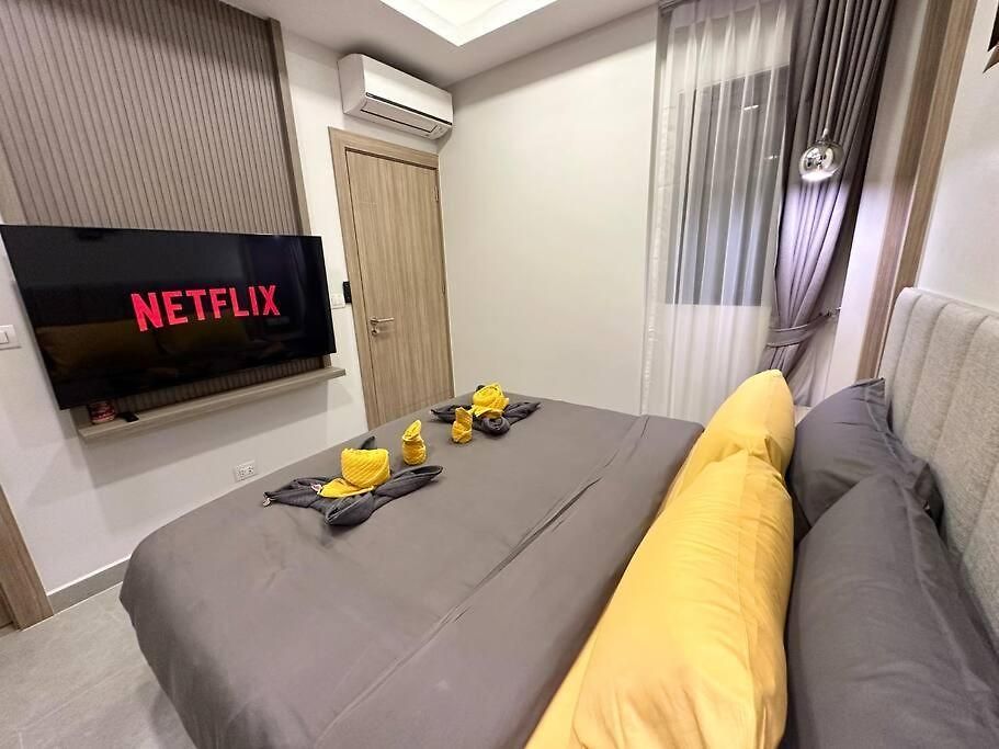Super Luxury 3 Bedroom Private Pool With Jacuzzi, Near 711, 10 Minutes To Walking Street And - Mt6 วิลล่า *