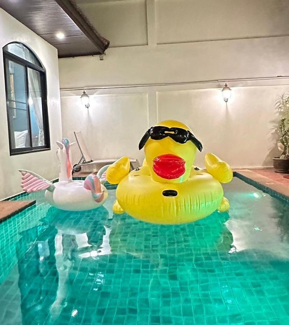 Bali Style Luxury Pool Near & Walking St! วิลล่า *