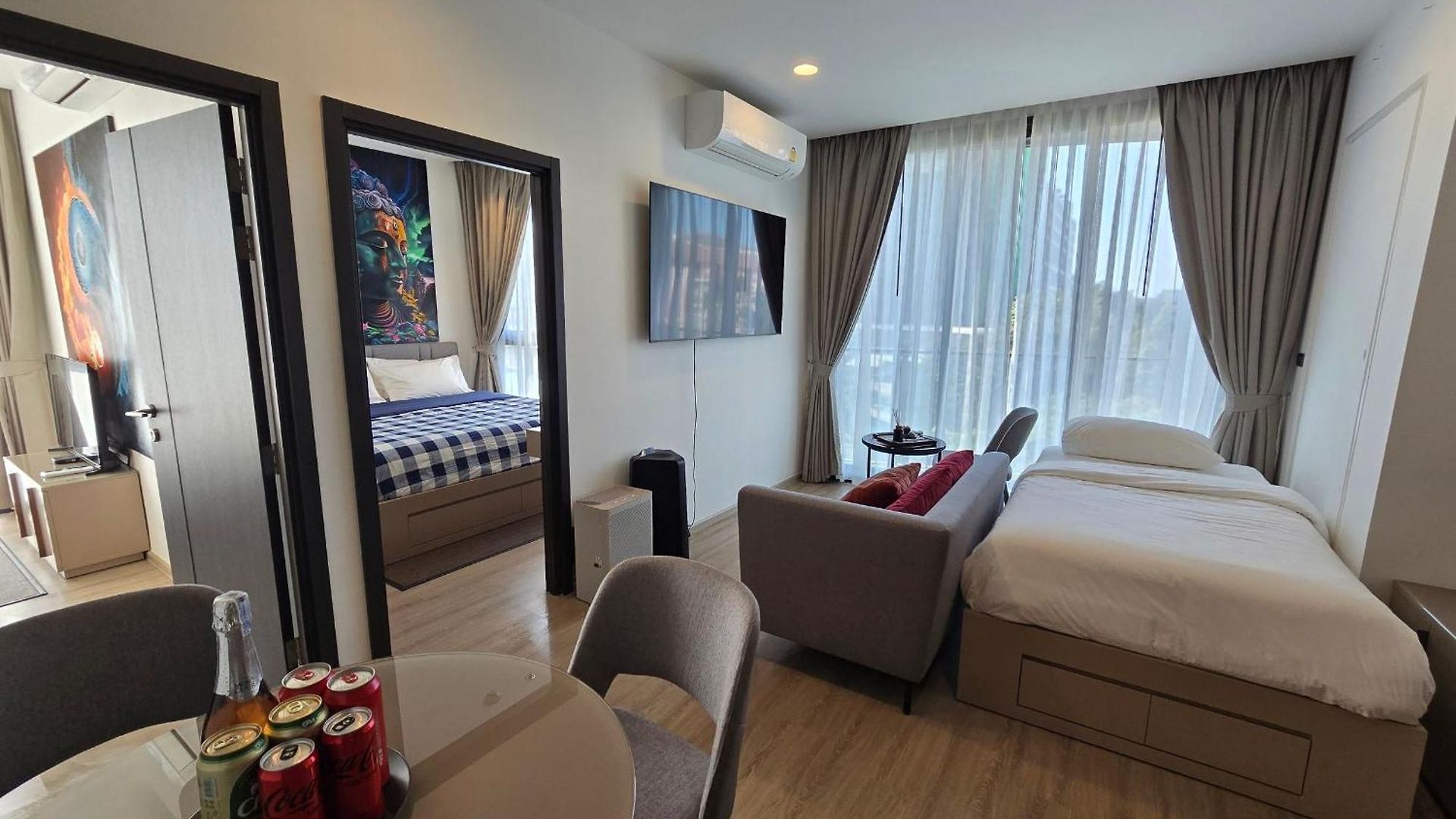 อพาร์ทเม้น Edge 2br Balcony Garden View Infinity Pool & Location *