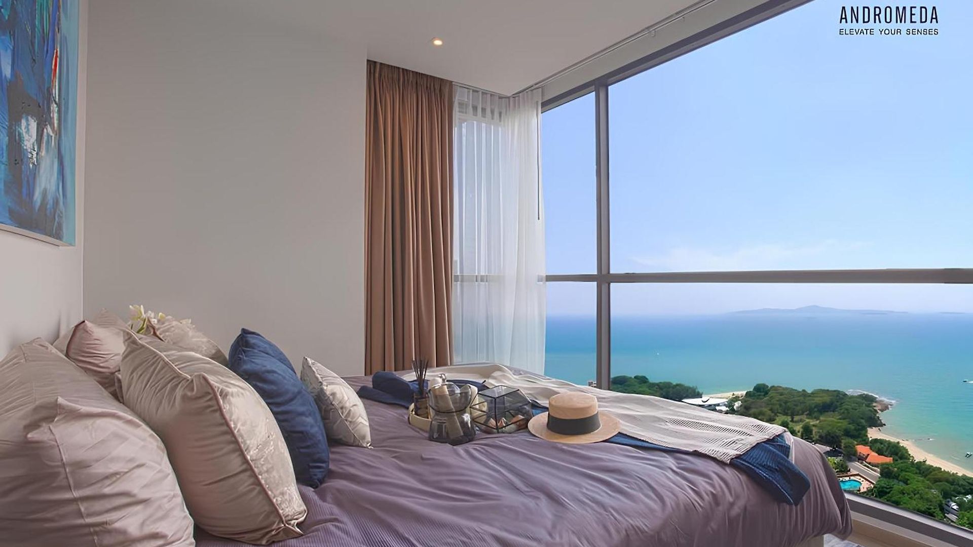 อพาร์ทเม้น Exclusive High Floor 2 Bed Sea View Luxury Pattaya