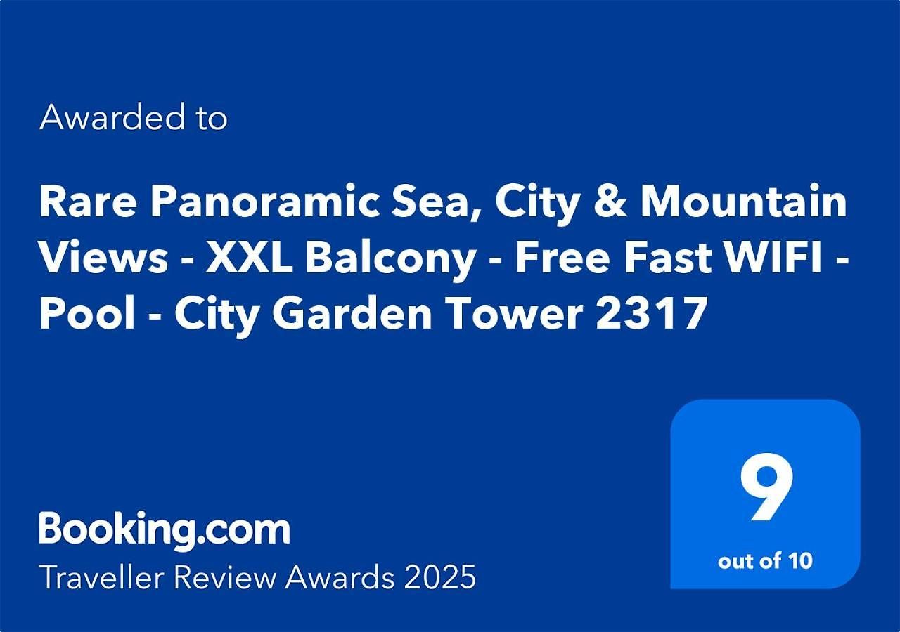 Rare Panoramic Sea, & Mountain Views - Xxl Balcony - 1gbps Blazing Fast Free Wifi - Pool - Gym - Pool Table - Steam - Sauna - Bar