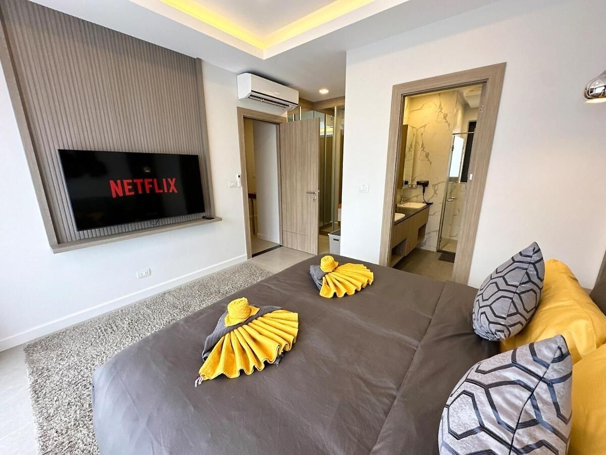 วิลล่า Super Luxury 4 Bedroom Private Pool With Jacuzzi, Near 711, 10 Minutes To Walking Street And - Mt4 *