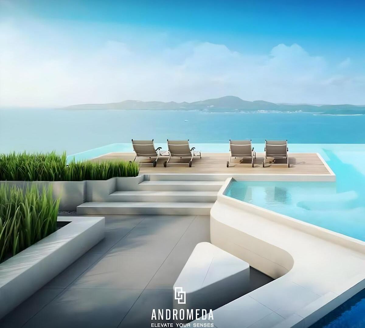 อพาร์ทเม้น Luxury 80sqm Beachfront 2 Bedroom With Views *