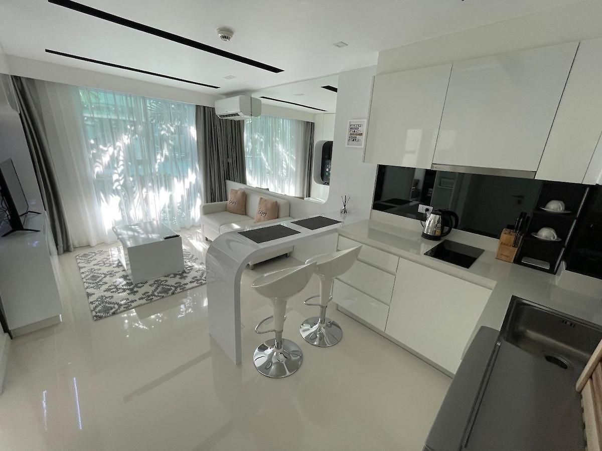 อพาร์ทเม้น Stylish - Ultra-fast Fiber Internet, Pool, Sauna, Gym, Smart Tv, Guest Friendly