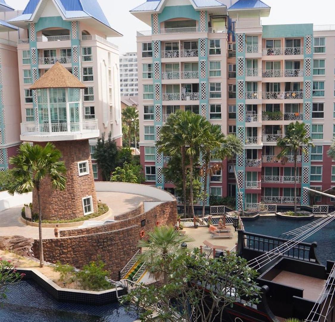 อพาร์ทเม้น Grande Caribbean One-bedroom Near Walking Street And Jomtien