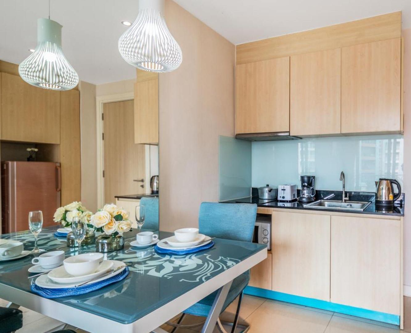 อพาร์ทเม้น Grande Caribbean One-bedroom Near Walking Street And Jomtien