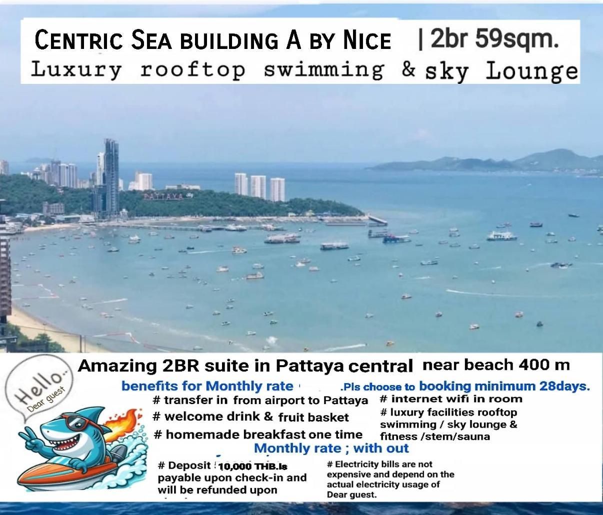 Centric Sea 2br Near Great Monthly Rate By Apartment