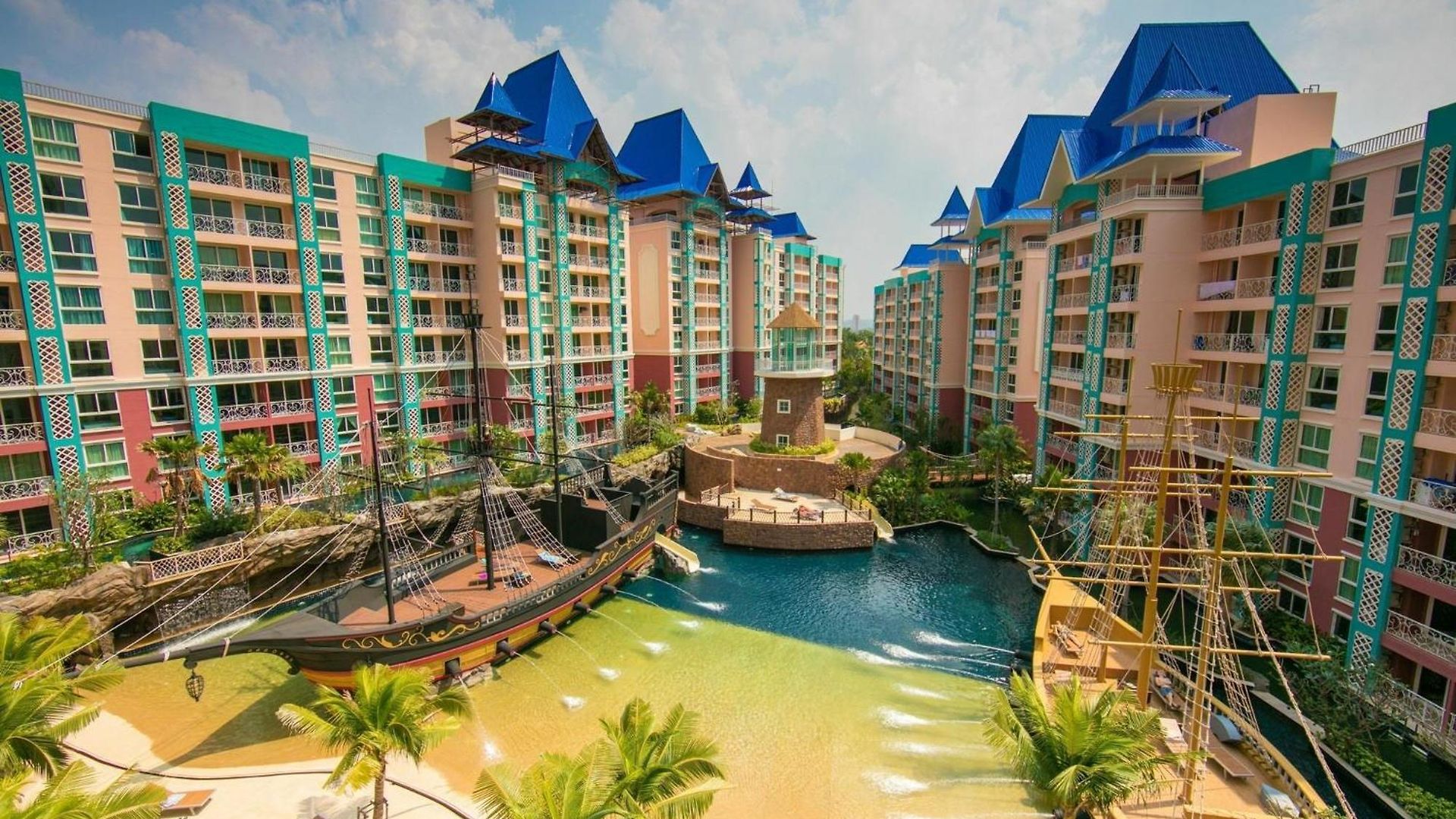 Stunning 1bdr In Fairytale Water Park Grande Caribbean Pattaya