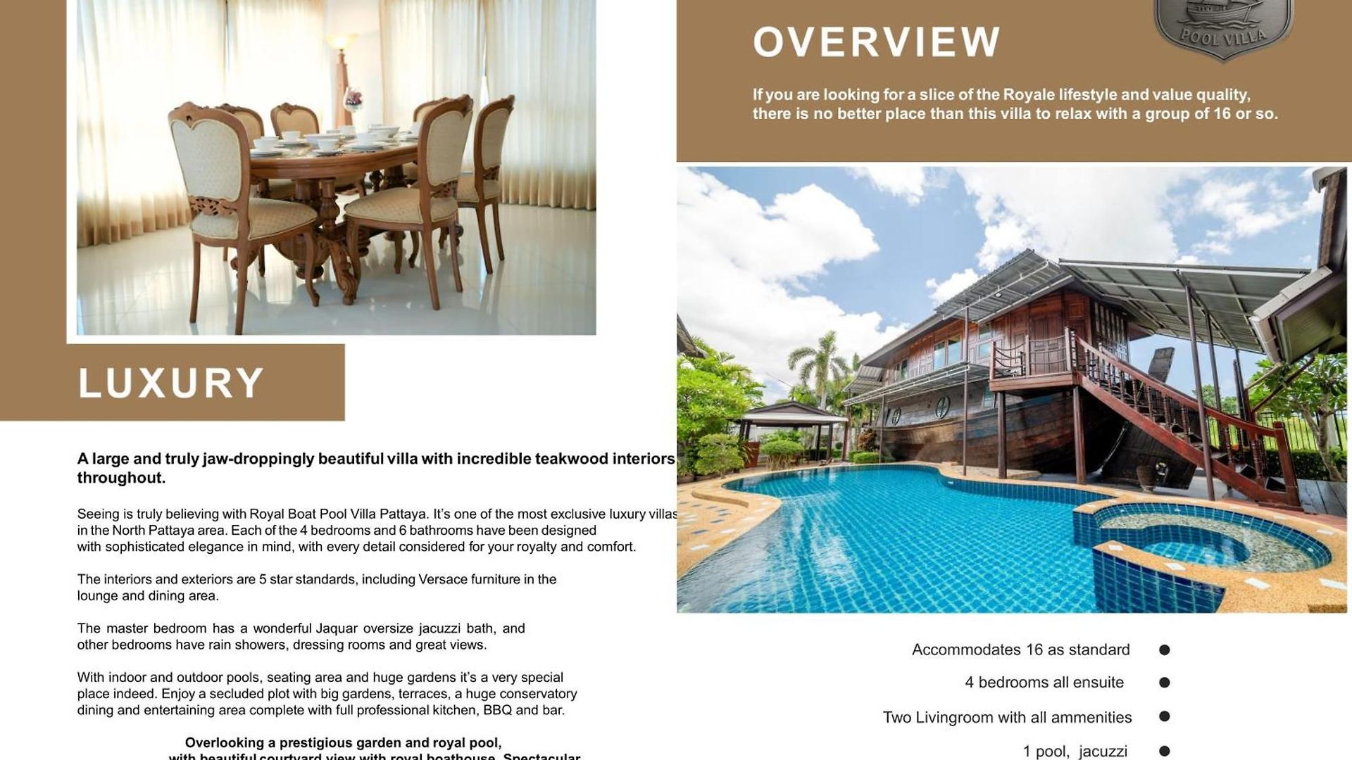 วิลล่า Nautica - 4 Bedroom Luxury Pool With Unique Yacht-house *