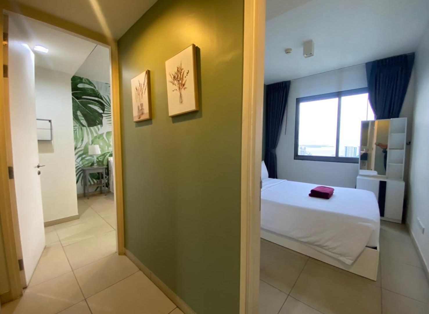 High Floor Sea View 2 Bed Room- Excellent Location อพาร์ทเม้น *