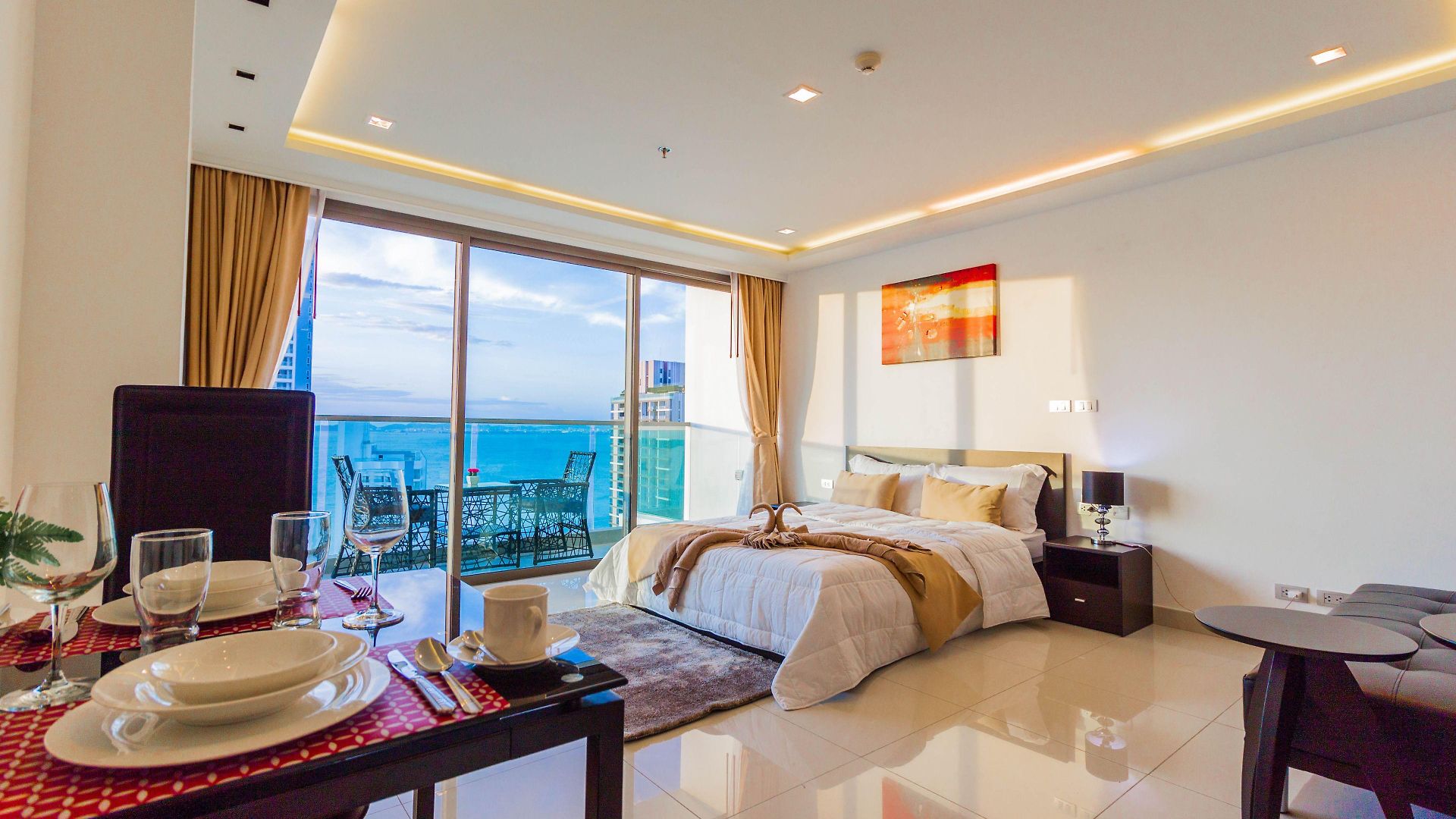 อพาร์ทเม้น Wongamat Tower 1 Bedroom Pattaya
