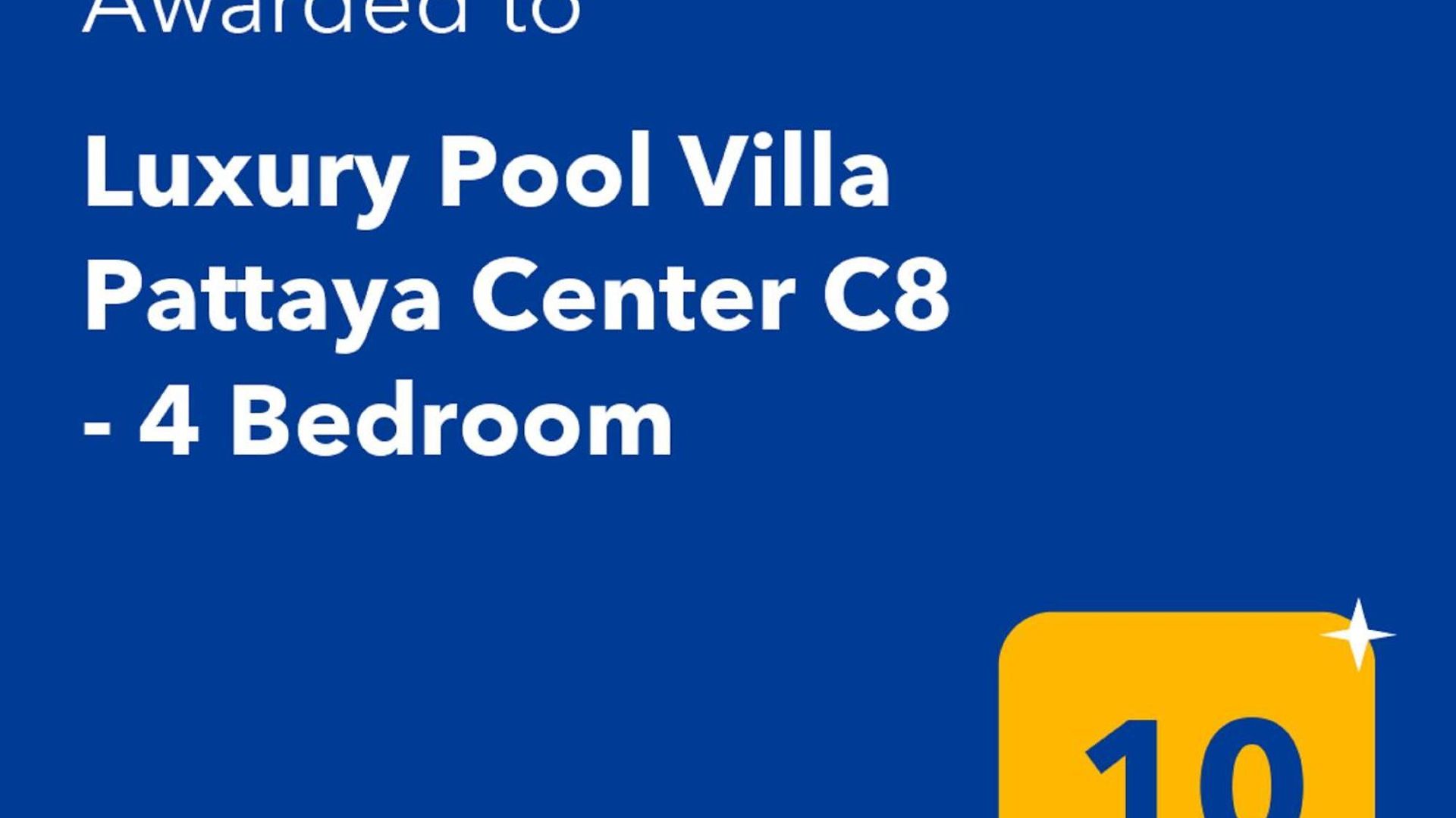 Luxury Pool Center C8 - 4 Bedroom วิลล่า Pattaya