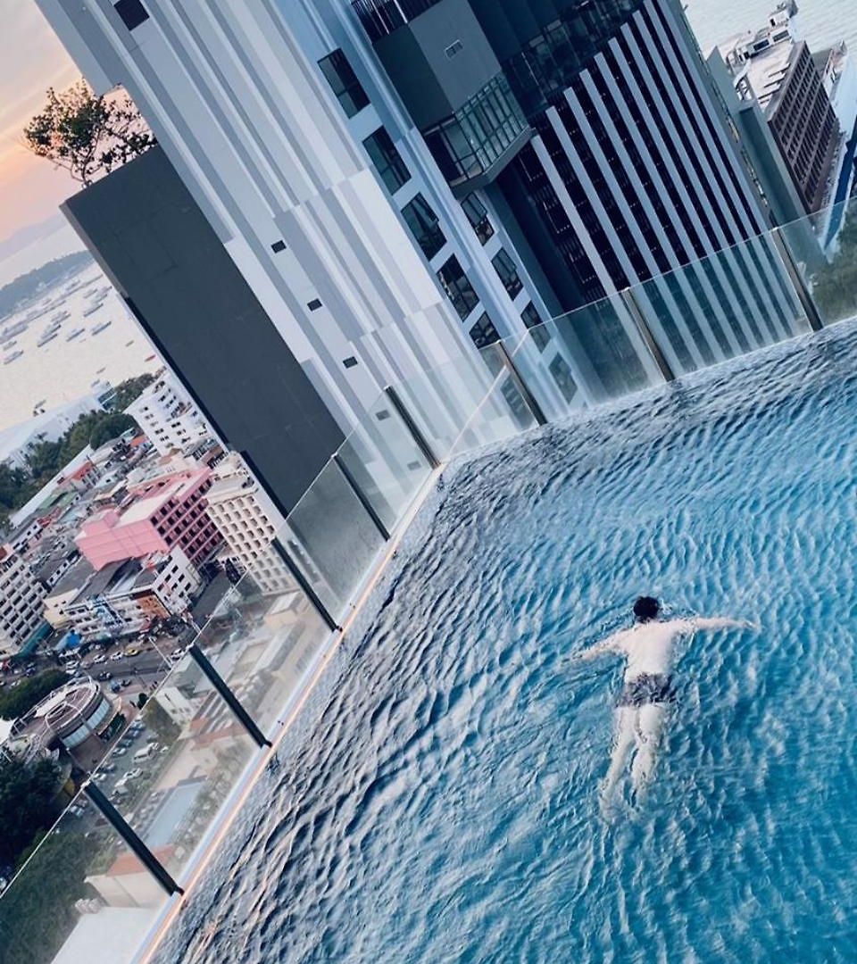 Base Quiet King-bed With Infinity Pool & Free Netflix! อพาร์ทเม้น *