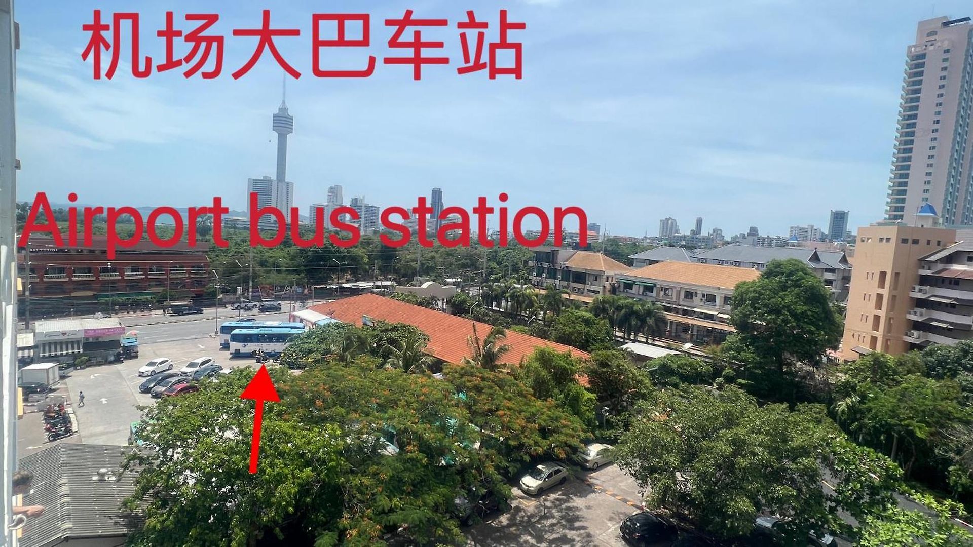 芭提雅中天维塔拉奢华黄金风格酒店公寓中天汽车站旁边 อพาร์ทเม้น